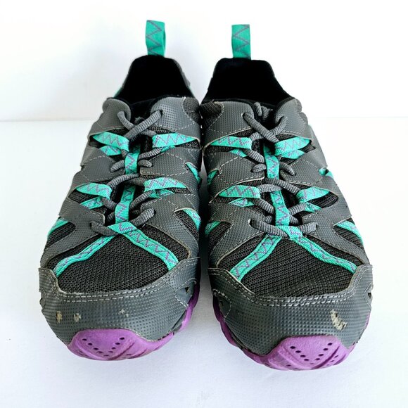 Merrell Waterpro Vibram Womens Size 8 Trail‎ Running Shoes Purple & Teal~SH155.1 - Picture 2 of 8